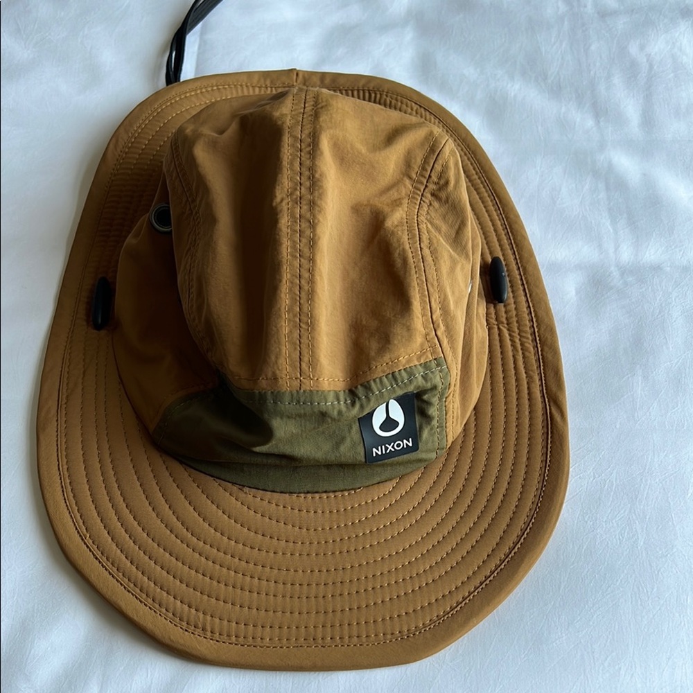 SOLD-Nixon Tan and Olive Men's Hat